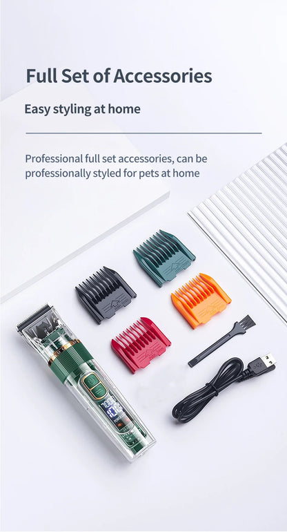 Professional Pet Hair Trimmer – Full Body Dog Shaving Kit (IPX7 Waterproof)