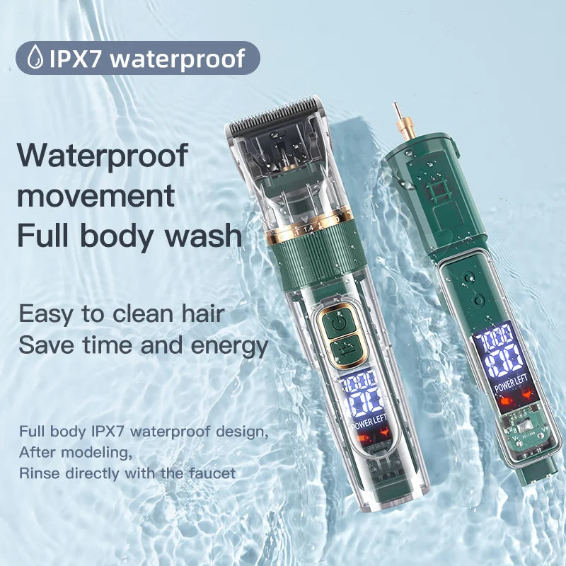Professional Pet Hair Trimmer – Full Body Dog Shaving Kit (IPX7 Waterproof)
