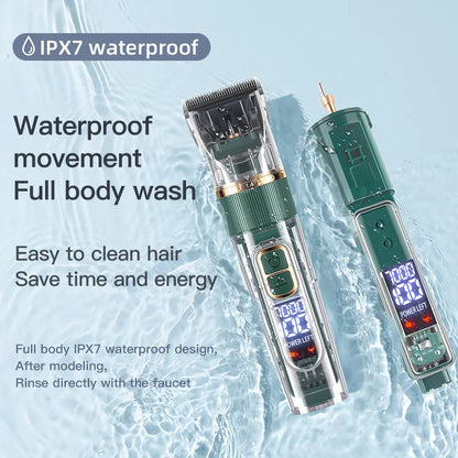 Professional Pet Hair Trimmer – Full Body Dog Shaving Kit (IPX7 Waterproof)