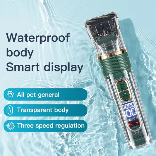 Professional Pet Hair Trimmer – Full Body Dog Shaving Kit (IPX7 Waterproof)